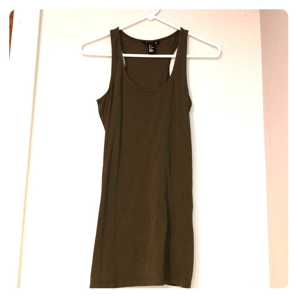Olive Green H&M Tank Top Dress!
